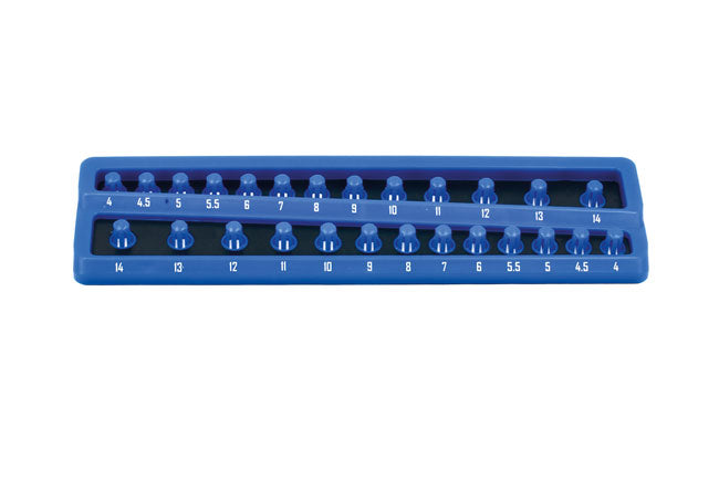 LASER 8632 Twist Lock Socket Tray 1/4" Drive Holds 26 Sockets PP TPR Design