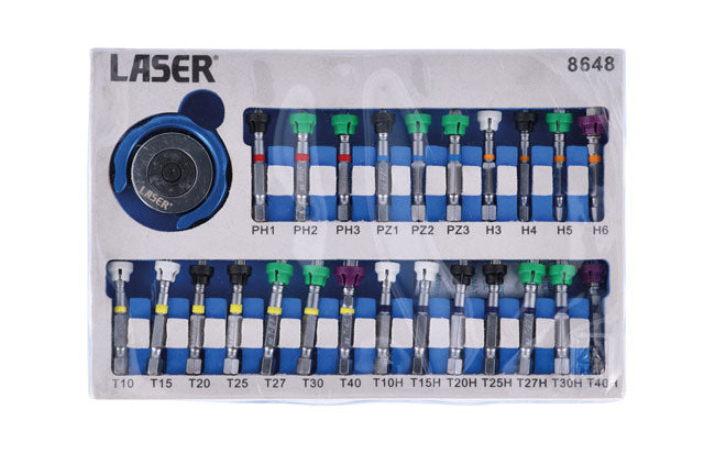 LASER 8648 Socket Wrench Set External Hexagon Male Star Phillips-Head (PH)