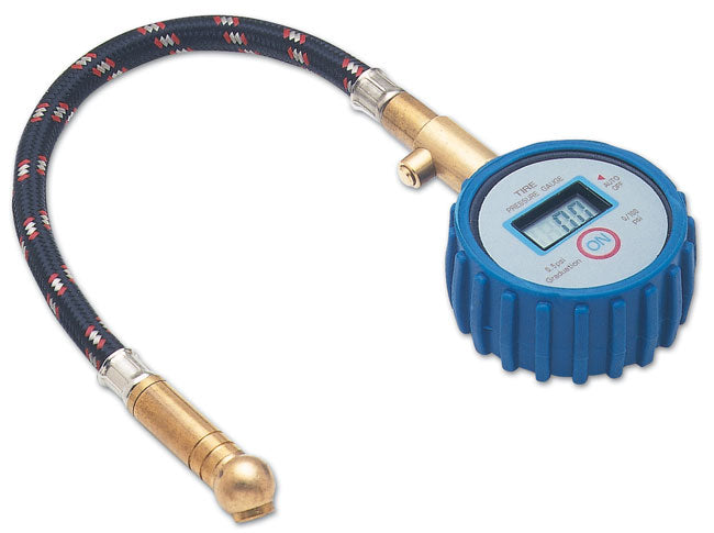 LASER 2961 Digital Tyre Inflator Gauge Flexible Hose Multi Unit Display