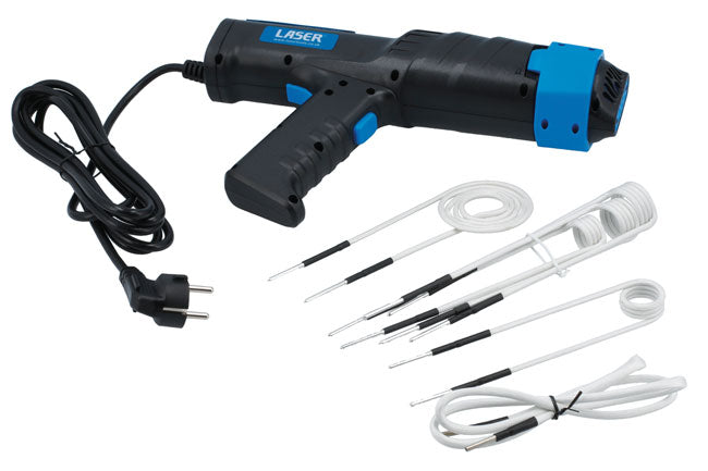 LASER 8681 1000W Heat Induction Heating Gun Kit With 6 Coils & LED Light