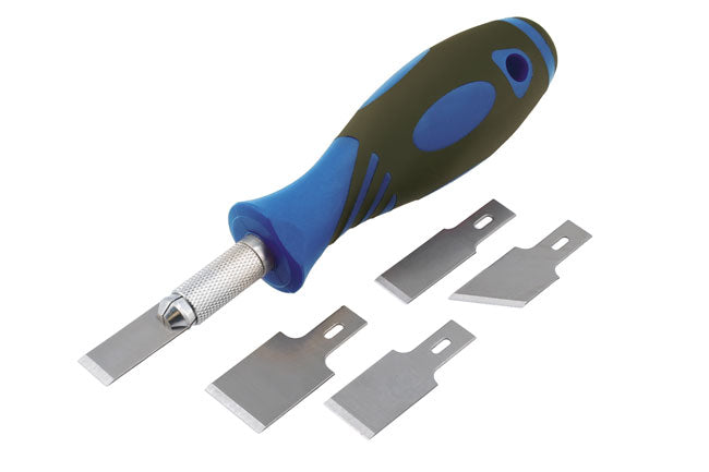 LASER 8713 42-Piece Scraper Kit With Interchangeable Blades & Soft Grip Handle