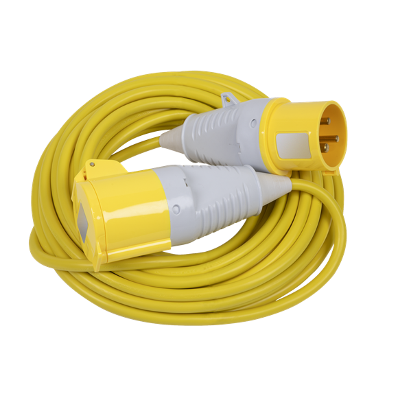 Sealey 14m Extension Lead 110V 32A 2.5mm Wiring Cable - Yellow EL25110/32