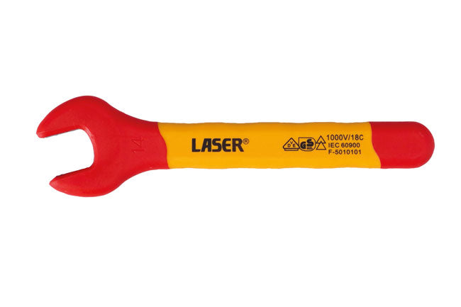 LASER 8724 Insulated 14 mm Open End Spanner Chrome Vanadium Steel IEC60900