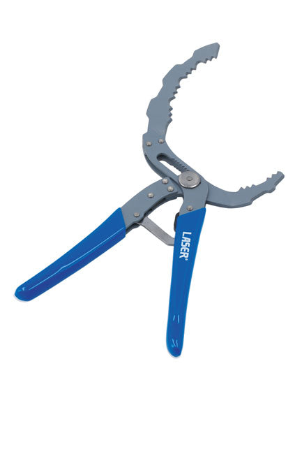 LASER 8786 Oil Filter Pliers Self-Adjusting 60-120mm Offset Grip Spring-Loaded