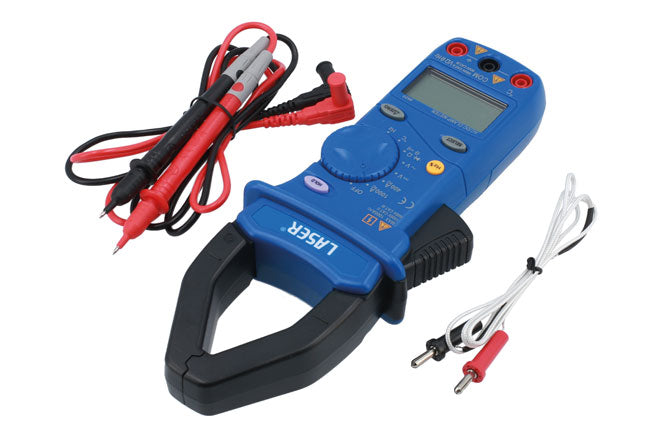 LASER 8820 Digital Clamp Multimeter CAT III 600V Auto Range With Temp Sensor