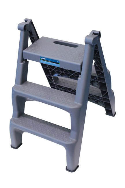 LASER 8875 Insulating Folding 3-Step Style Ladder 3kV Rated 300kg Capacity