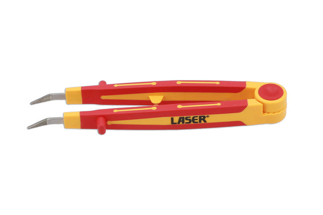 LASER 8892 VDE Insulated Precision Tweezers 145mm Chr-V 1000V AC 1500V DC