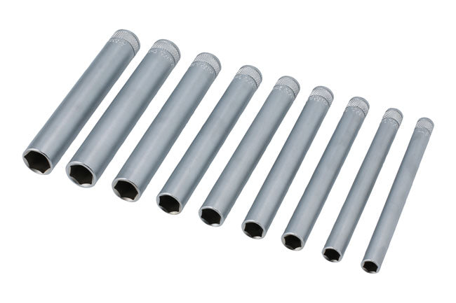 LASER 8904 Socket Wrench Set Chrome Vanadium Steel 1/4" Drive Hexagon Socket