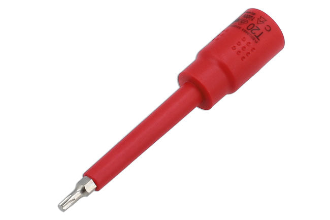 LASER 8918 Insulated Deep Torx T20 Socket 3/8" Inch Long Reach Tool Electricians