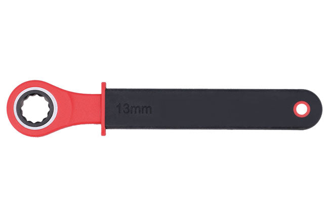 LASER 8951 Ratchet Ring Spanner 13mm Spanner Size Chrome Vanadium Steel