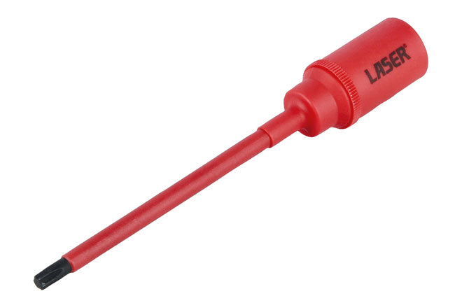 LASER 8994 Screwdriver Insulated Extra Long Slim Series T27 Star Bit 3/8" Drive