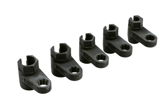 LASER 8997 5-Piece Exhaust Gas Sensor Socket Wrench Set Chromoly Steel