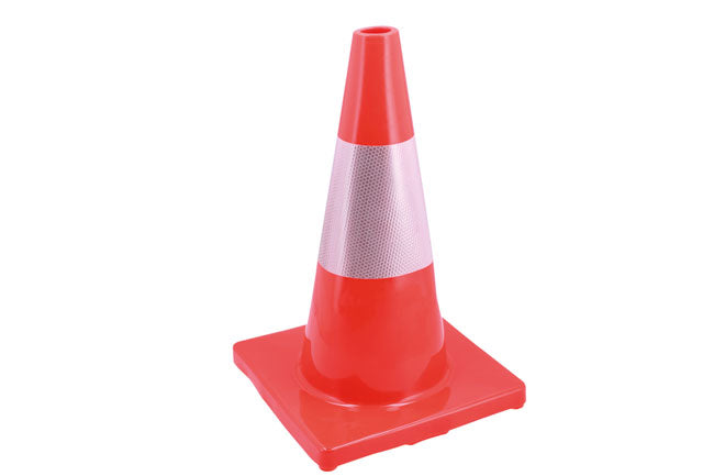 LASER 9012 Traffic Safety Reflective Cone 450mm High Visibility Road Warning
