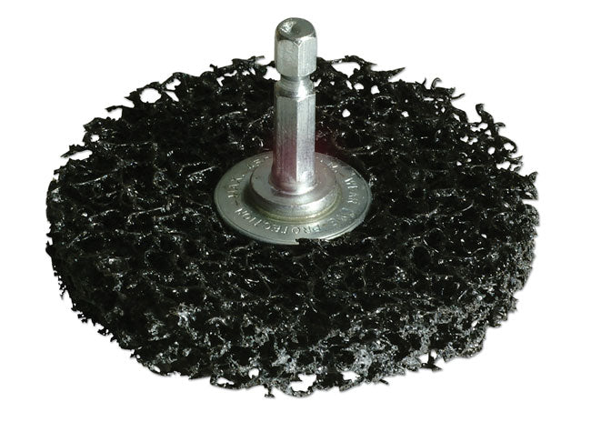 LASER 3152 75mm Abrasive Fibre Wheel Quick Chuck 4500rpm Resin Adhesive Removal