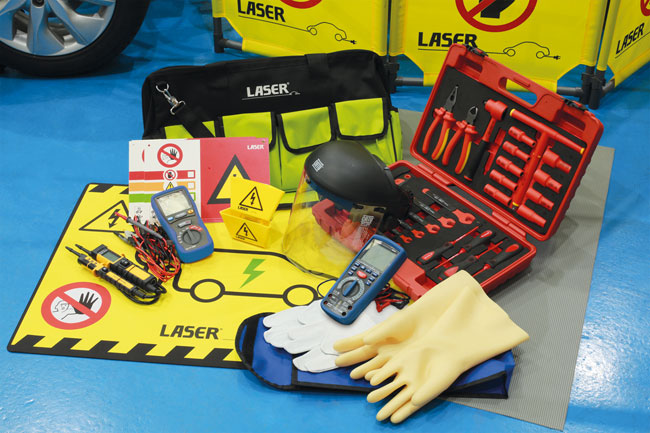 LASER 9052 EV Technicians Pro Tool Kit in Durable Nylon Storage Bag For Workshop