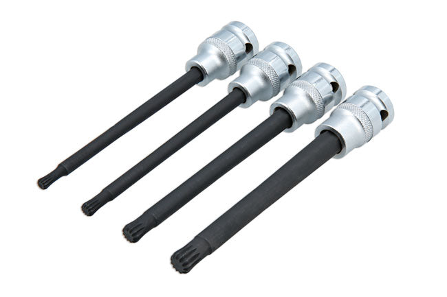 LASER 9207 Ball Ended Triple Square Bit Sockets 1/2" Drive M6-M12 4 Pieces