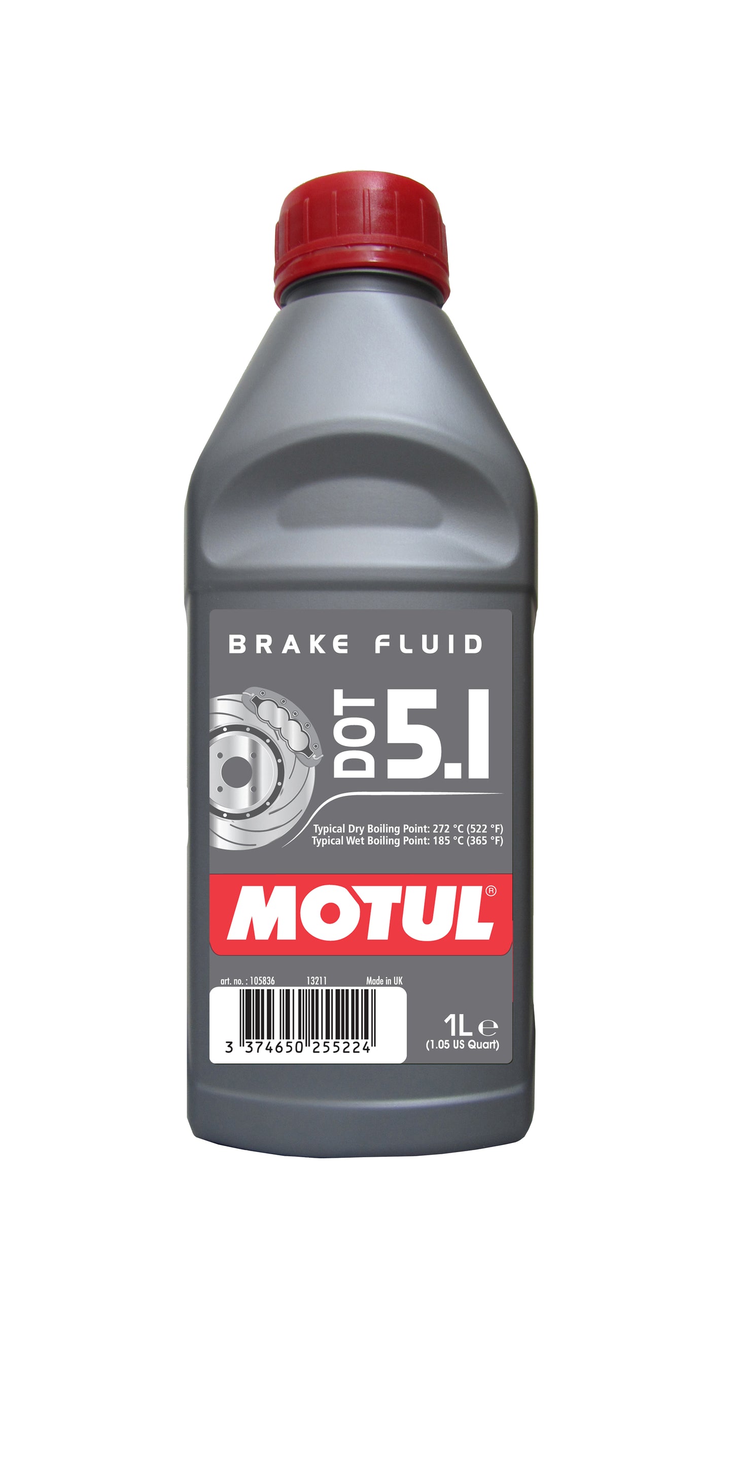 Motul DOT 5.1 1 Liter Brake and Clutch Systems Fluid Oil 105836