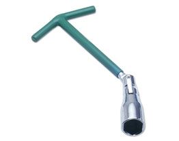 LASER 0247 Spark Plug Socket 21mm T-Bar Handle With Universal Joint Steel