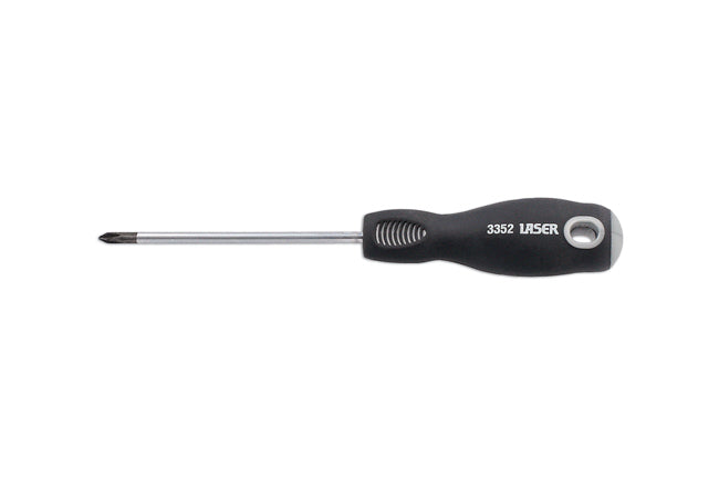 LASER 3352 Screwdriver Professional Phillips Ph0 75mm Chrome Vanadium Steel