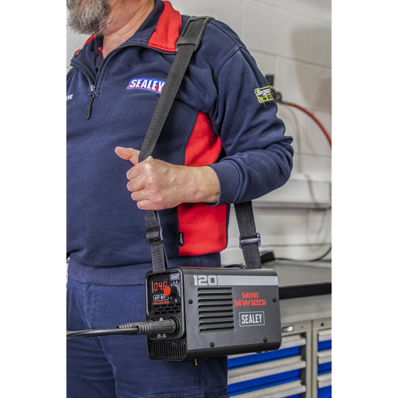 Sealey 120A MMA Inverter Welder Ultra Compact Lightweight Portable MINIMW120i
