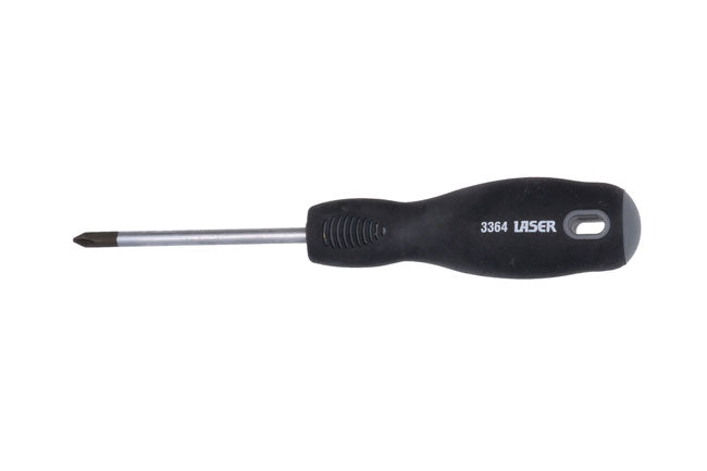 LASER 3364 Screwdriver Professional Phillips Ph1 75mm CRV Steel Ergonomic Grip