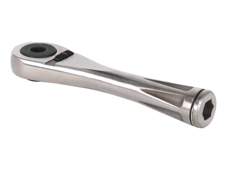 Sealey Bit Driver Ratchet Micro 1/4" Hex Stainless Steel Hand Tool 85mm AK6962