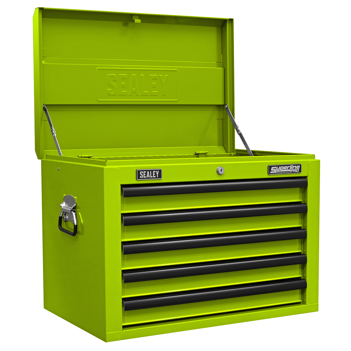 Superline Pro Topchest 5 Drawer With Ball-Bearing Slides Green/Black AP26059THV