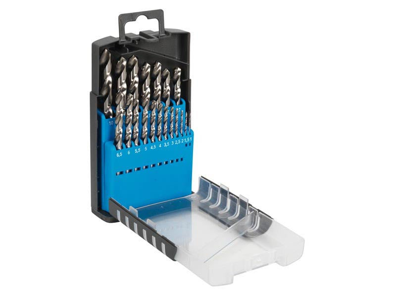 Sealey Drill Bit Set HSS 19 Pieces Fully Ground Metric With Storage Case AK47191
