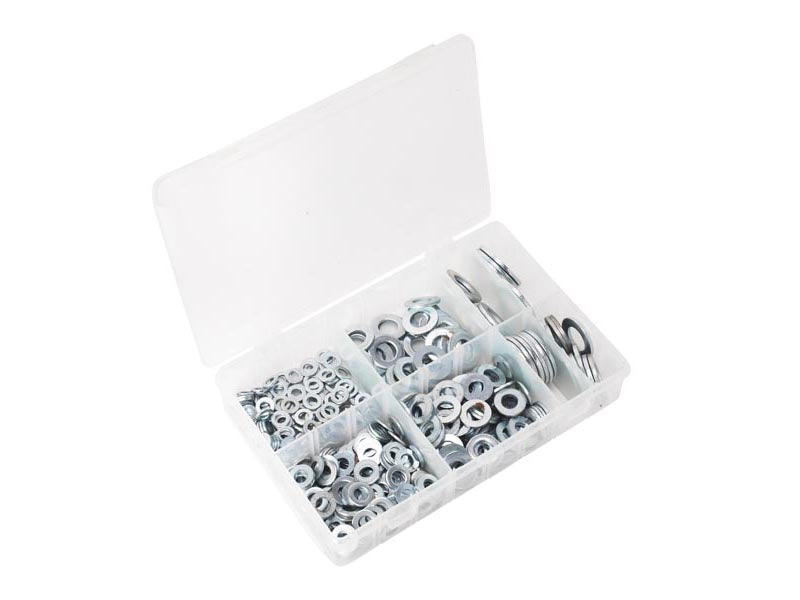 Sealey Flat Washer Assortment Box 495 Pieces M6-M24 Form C Metric AB056WC