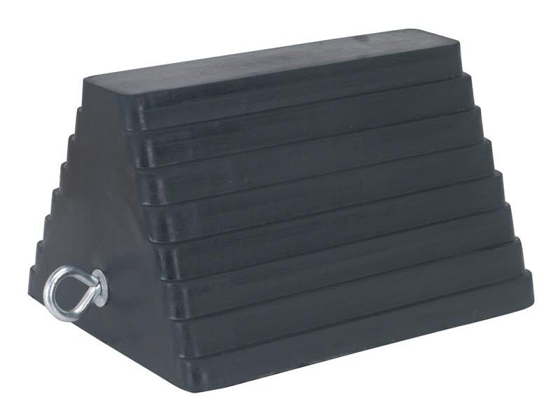 Sealey Rubber Wheel Chock 4.3kg Single Reinforced Tyre Stopper Blocker WC03