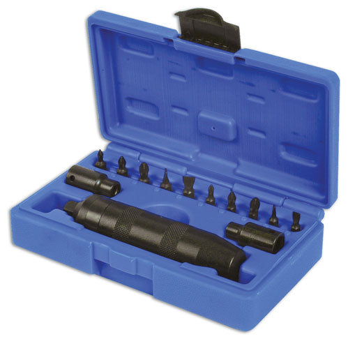 LASER 3456 13-Piece 3/8" Drive Impact Driver Set With Chrome Molybdenum Bits