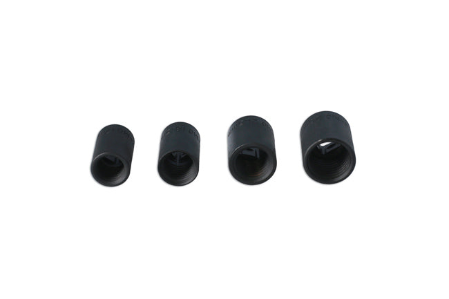 LASER 3464 Emergency Wheel Nut Remover 1/2" Drive 4-Piece Set Chrome Molybdenum