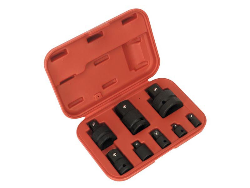 Sealey Impact Socket Adaptor Set 8 Pieces 1" 1/2" 1/4" 3/4" 3/8" AK5900B
