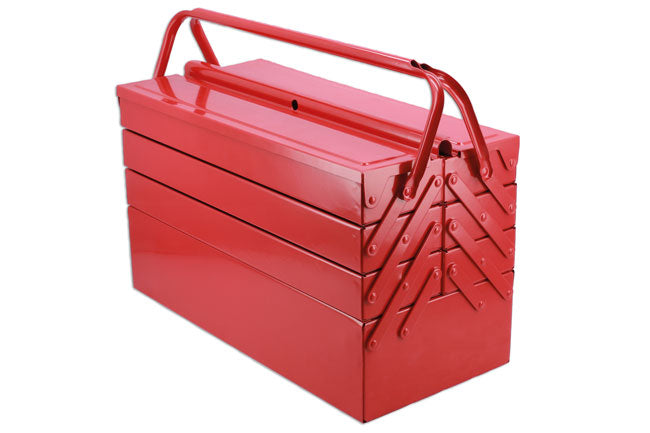 LASER 3487 Tray Cantilever Toolbox 530mm 21" Steel Construction Lockable Lid