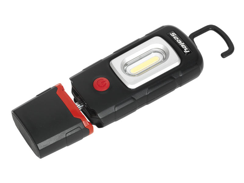 Sealey Rechargeable Inspection Lamp 360 Degree 3W COB 1W SMD LED Black LED3601