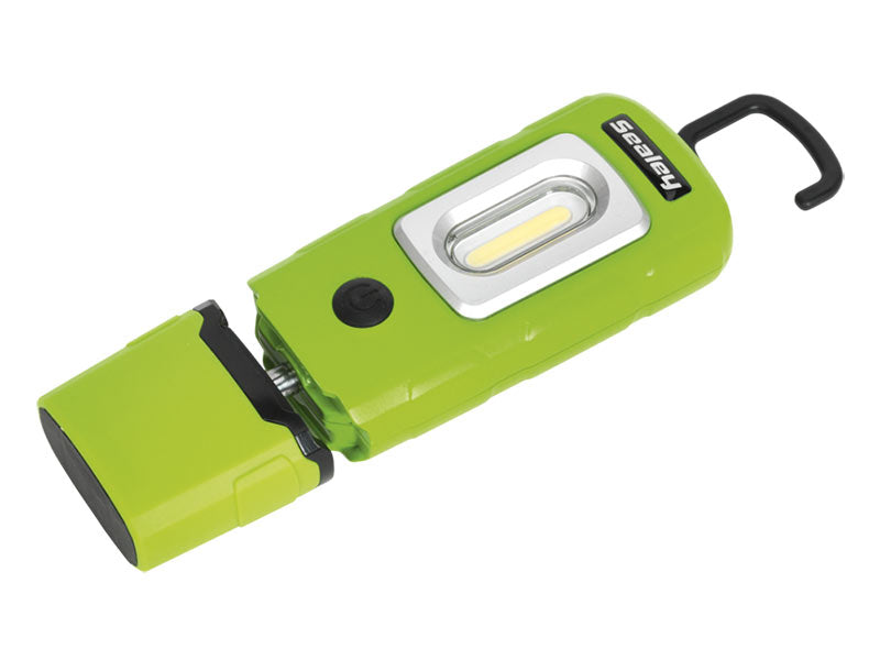 Sealey Rechargeable 360° Inspection Lamp LED Flash Light Torch Green LED3601G