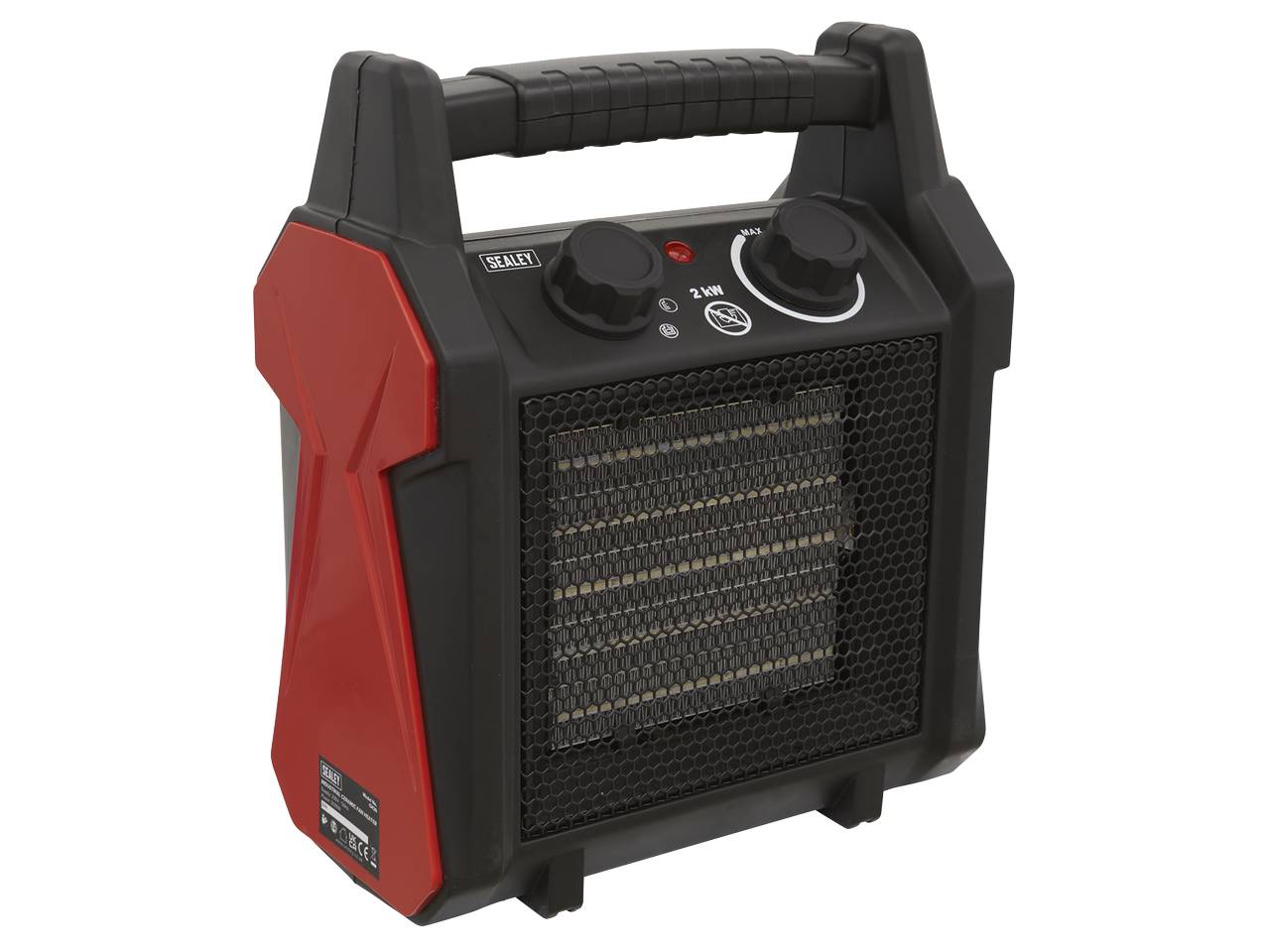 Sealey Industrial Ceramic Fan Heater 2000W Portable Thermostat Control CH20