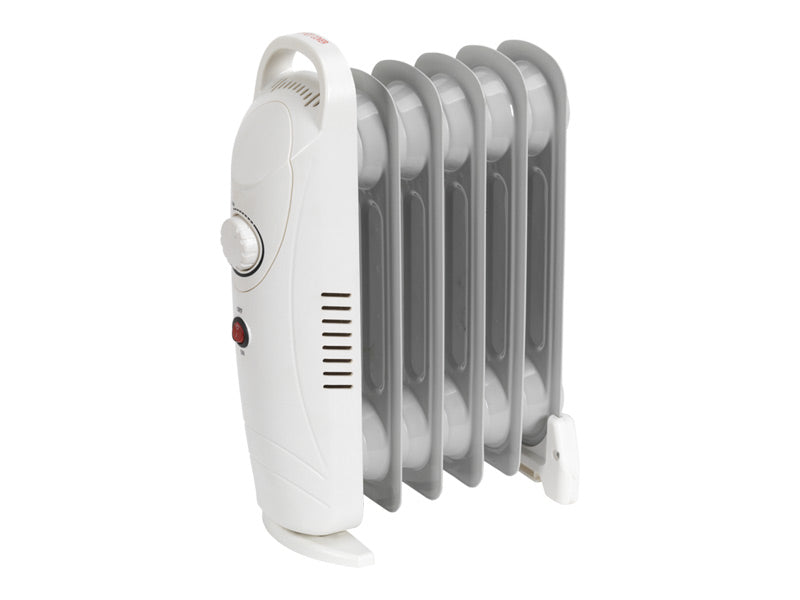 Sealey Oil-Filled Radiator Mini 800W/230V 6 Element Thermostat Control RD800