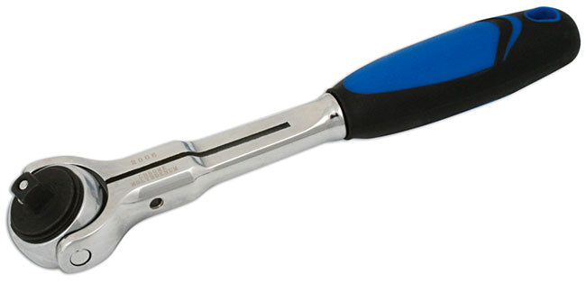 LASER 3519 Reversible Ratchet Cylindrical 1/4" Drive Chrome Vanadium 72 Teeth