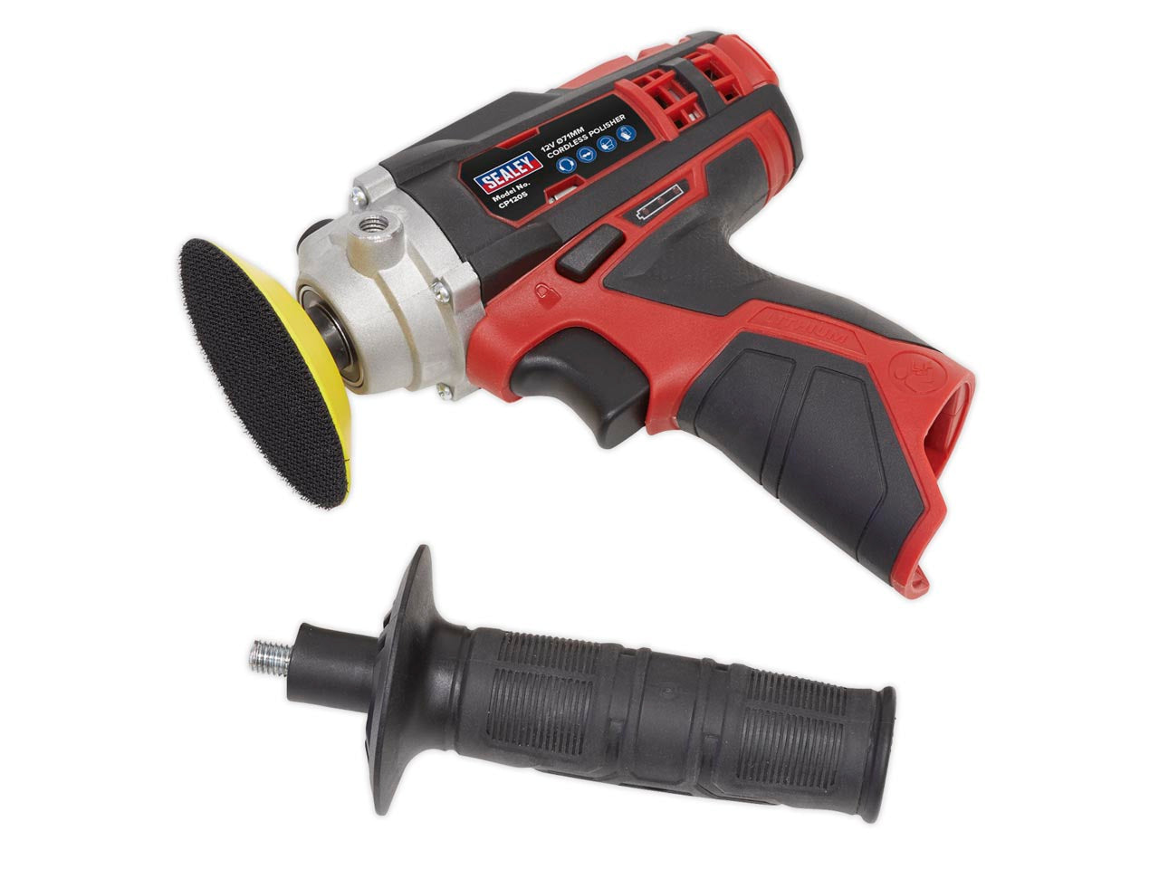 Sealey Cordless Polisher Ø71mm 12V Li-Ion - Body Only Compact Lightweight CP1205