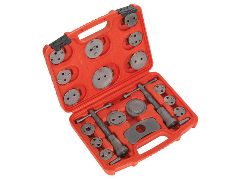 Sealey Brake Piston Wind-Back Tool Kit 18 Pieces Left & Right-Handed VS0282