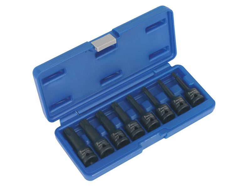Sealey Impact TRX-Star Set 8 Pieces 1/2" Square Drive Tool Kit 78mm AK5602