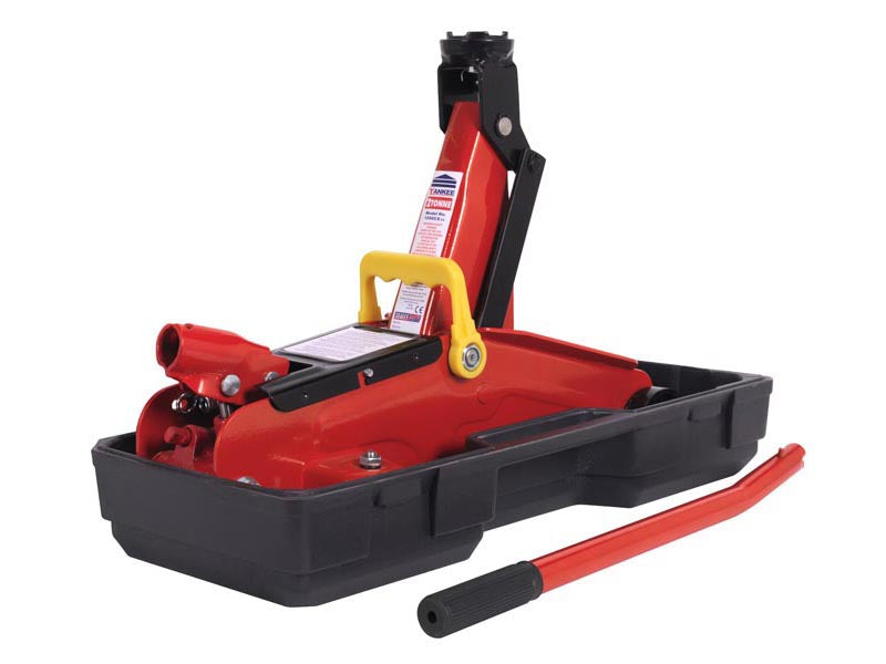 Sealey Trolley Lifting Jack 2 Tonne Short Chassis With Storage Case 1050CXD