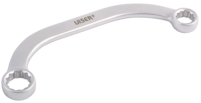 LASER 3584 Bi-Hex Half Moon Ring Spanner 13mm x 15mm Chrome Vanadium Steel