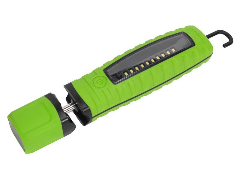 Sealey Cordless 360° 10 LED Rechargeable Inspection Lamp Li-Ion Green LED360G