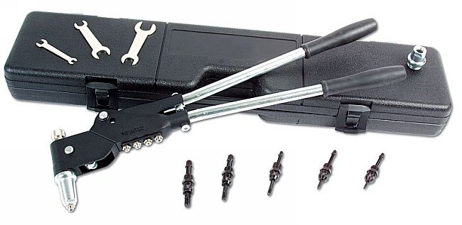 LASER 3597 4Pcs Blind Rivet Long Handle Swivel Head Set 5.5mm 6.4mm 8mm 10mm