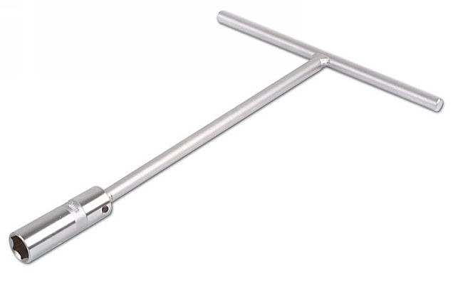 LASER 3640 Spark Plug Socket 14mm Spanner Size T-Bar Handle Chrome Vanadium