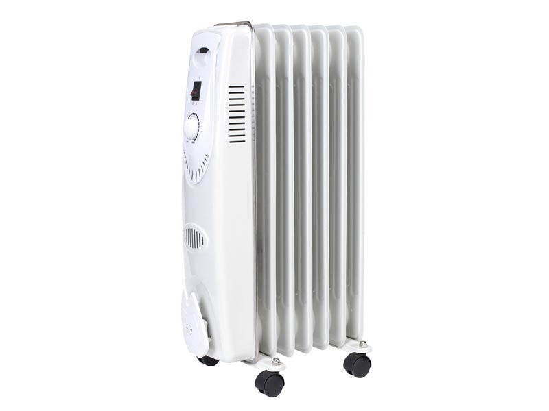 Sealey Oil Filled Radiator 1500W/230V 7 Element Safety Tip-Over Switch RD1500