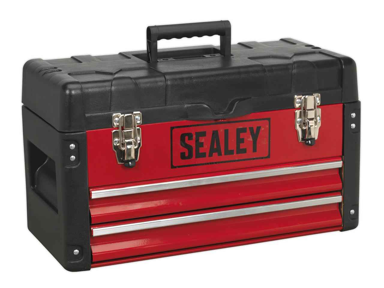Sealey Tool Box With 2 Drawers 500mm Storage Organiser Garage Workshop AP547