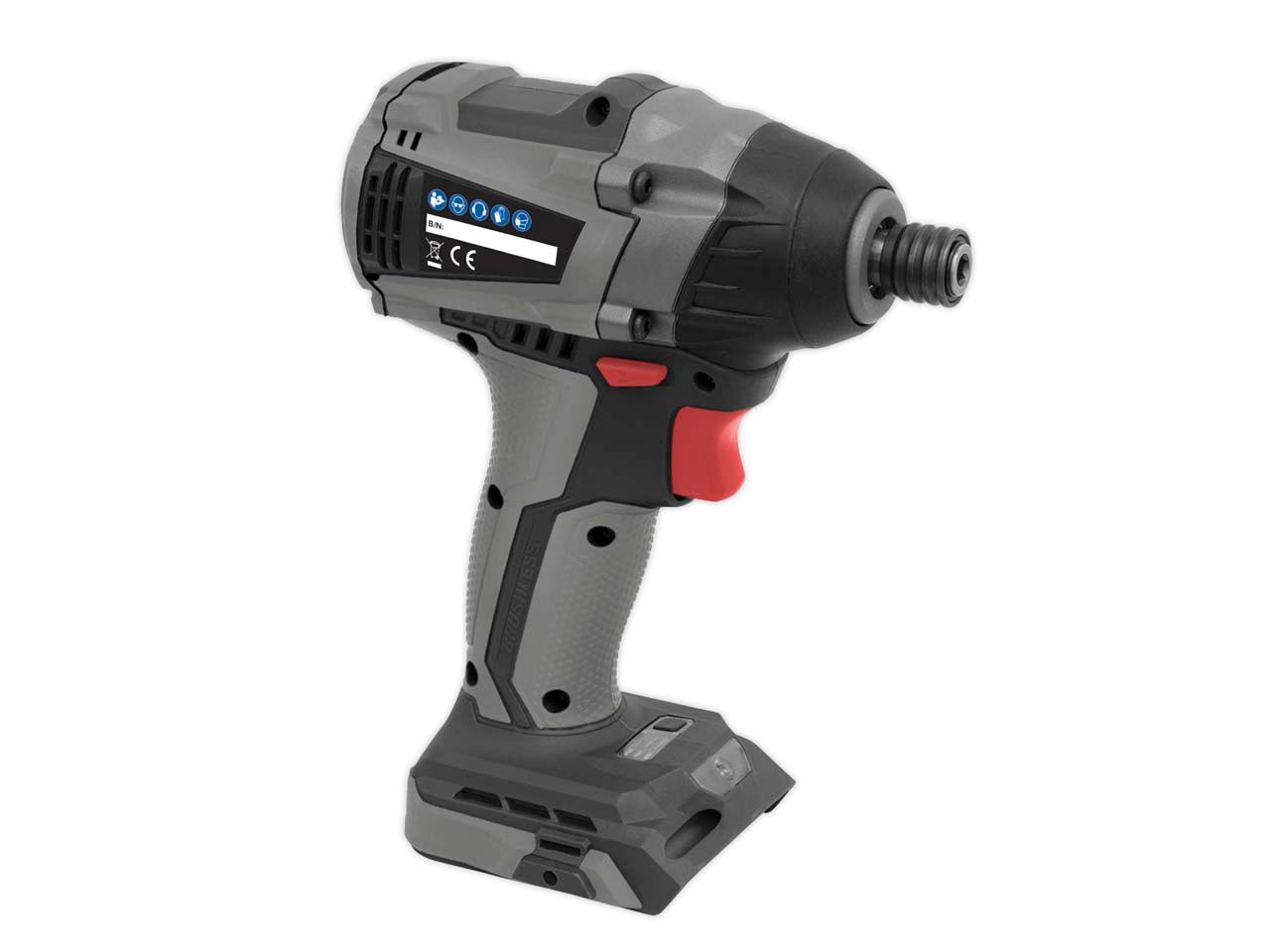 Sealey 20V SV20 Series 1/4" Hex Brushless Impact Driver - Body Only CP20VIDX